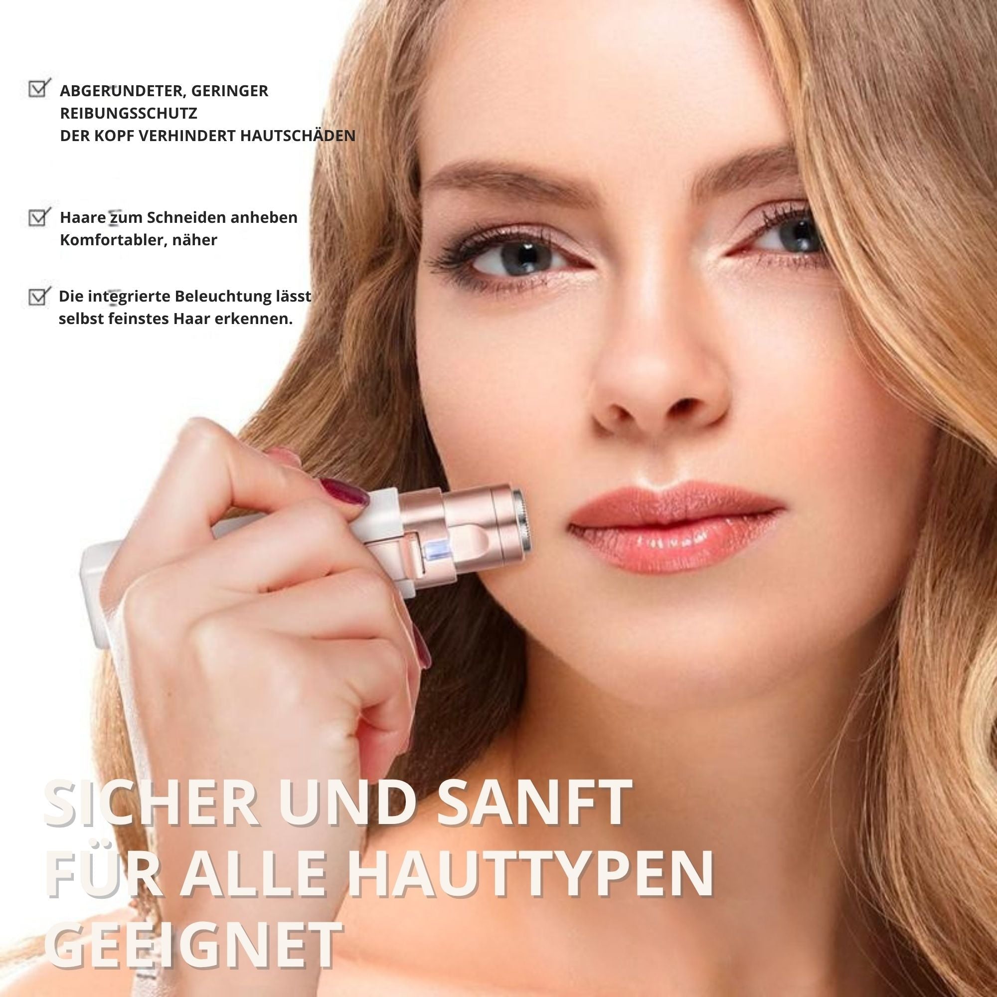 BeautyBlitz™ / Gerät zur Entfernung von Augenbrauen- und Gesichtshaaren bei Frauen - Sopheria