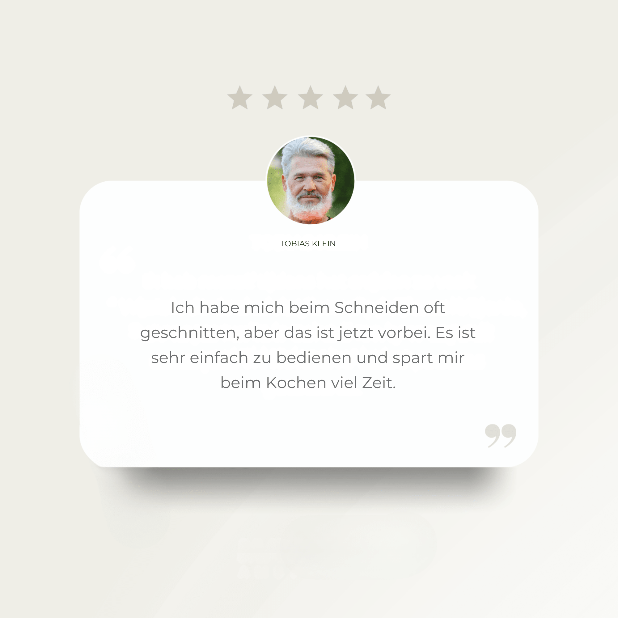 Benedikt – Sicher schneiden & Zeit sparen in der Küche - Sopheria