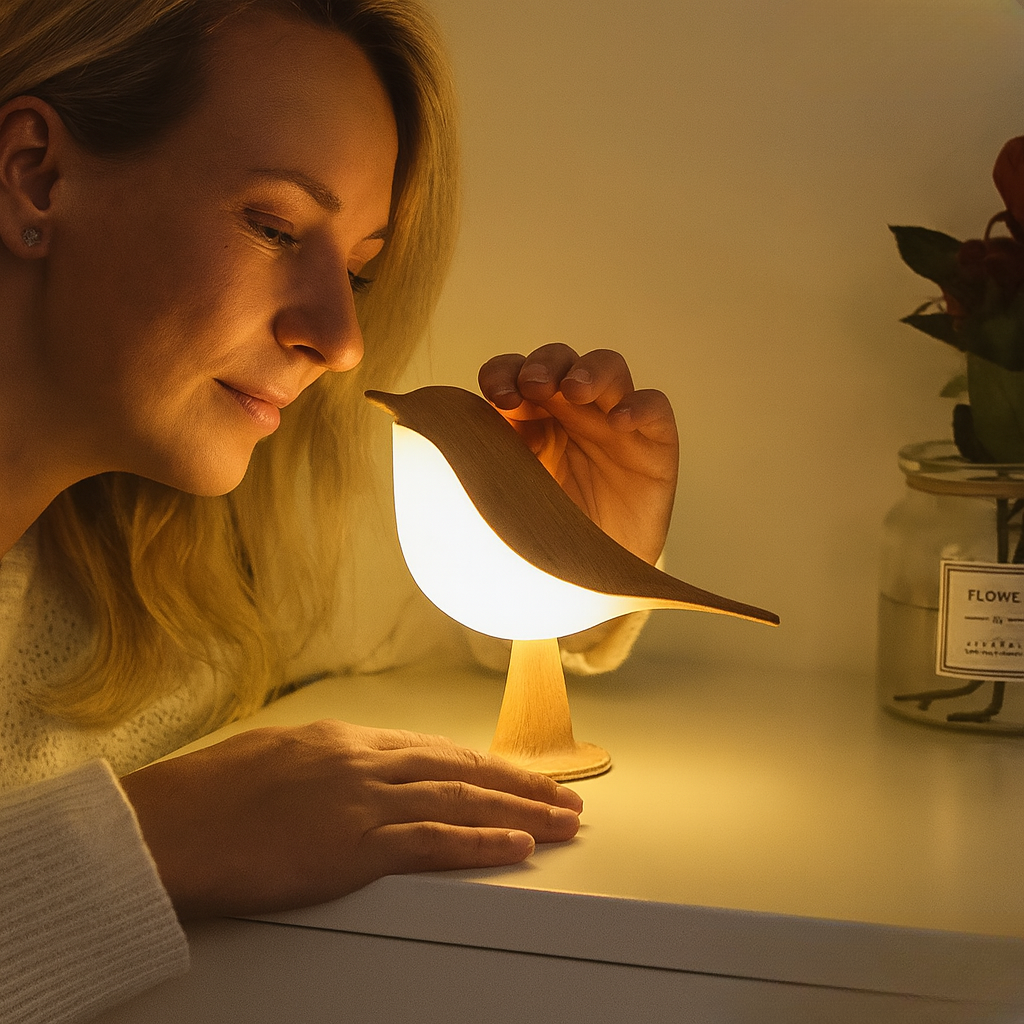 LumiBird / Kabellose Vogel- Touch - Tischlampe