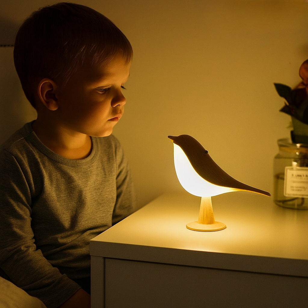 LumiBird / Kabellose Vogel- Touch - Tischlampe
