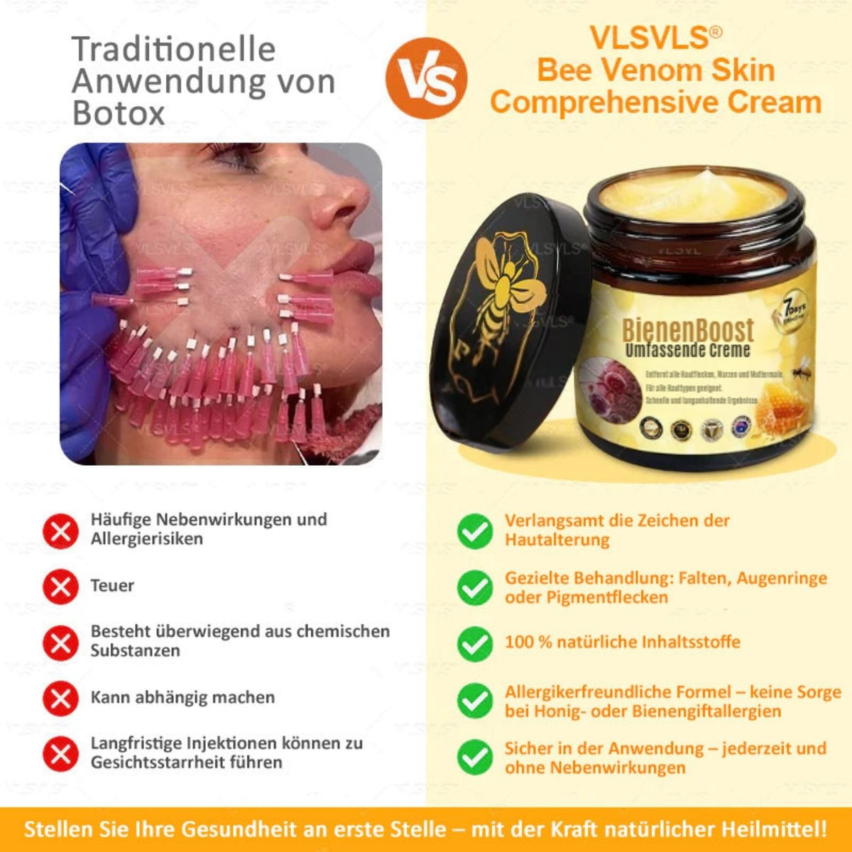BienenBoost™ / Straffende Anti-Aging Creme Mit Bienengift Peptiden (1+1 GRATIS) - Sopheria
