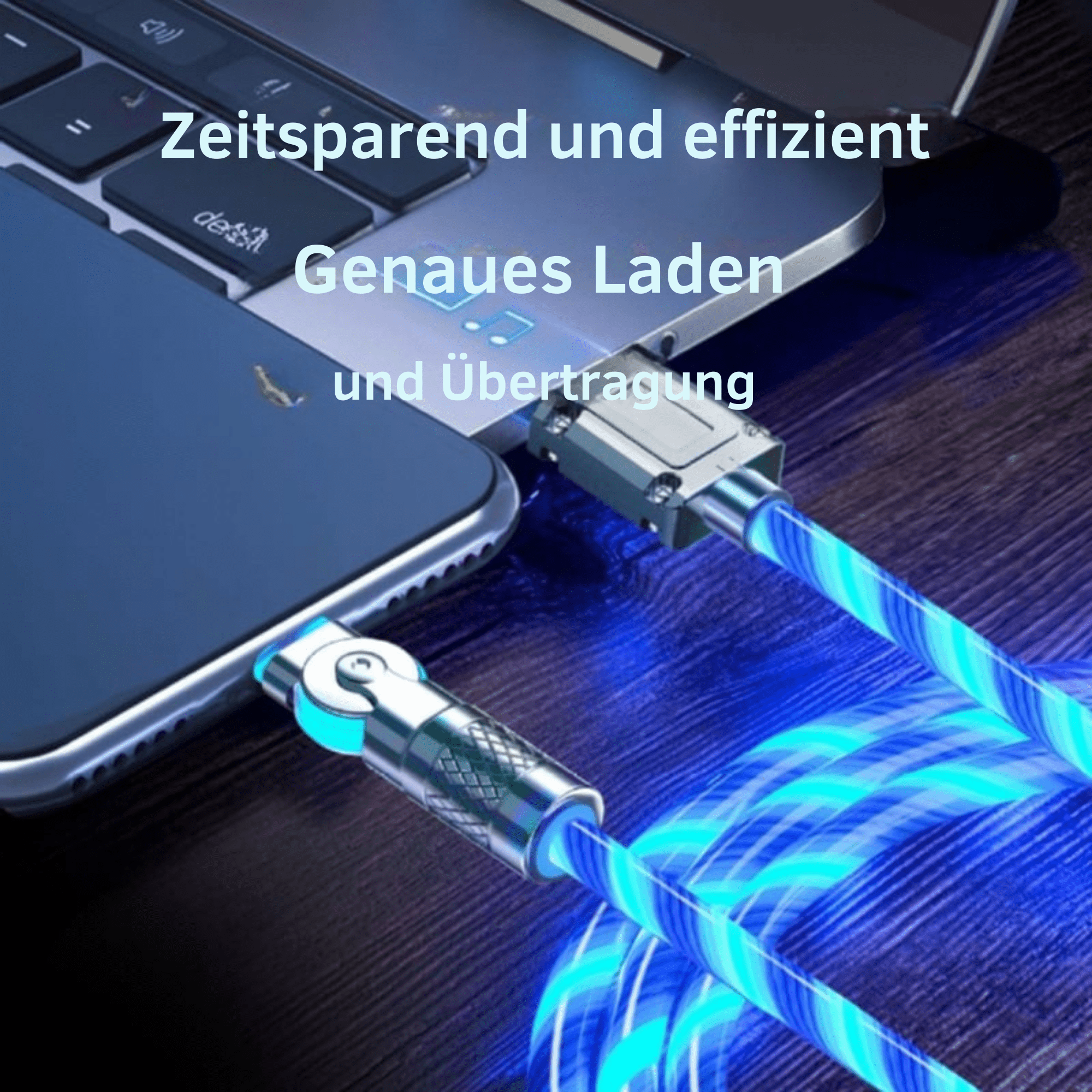 BlitzBand™ / 540° drehbares Schnellladekabel mit Beleuchtung - Sopheria
