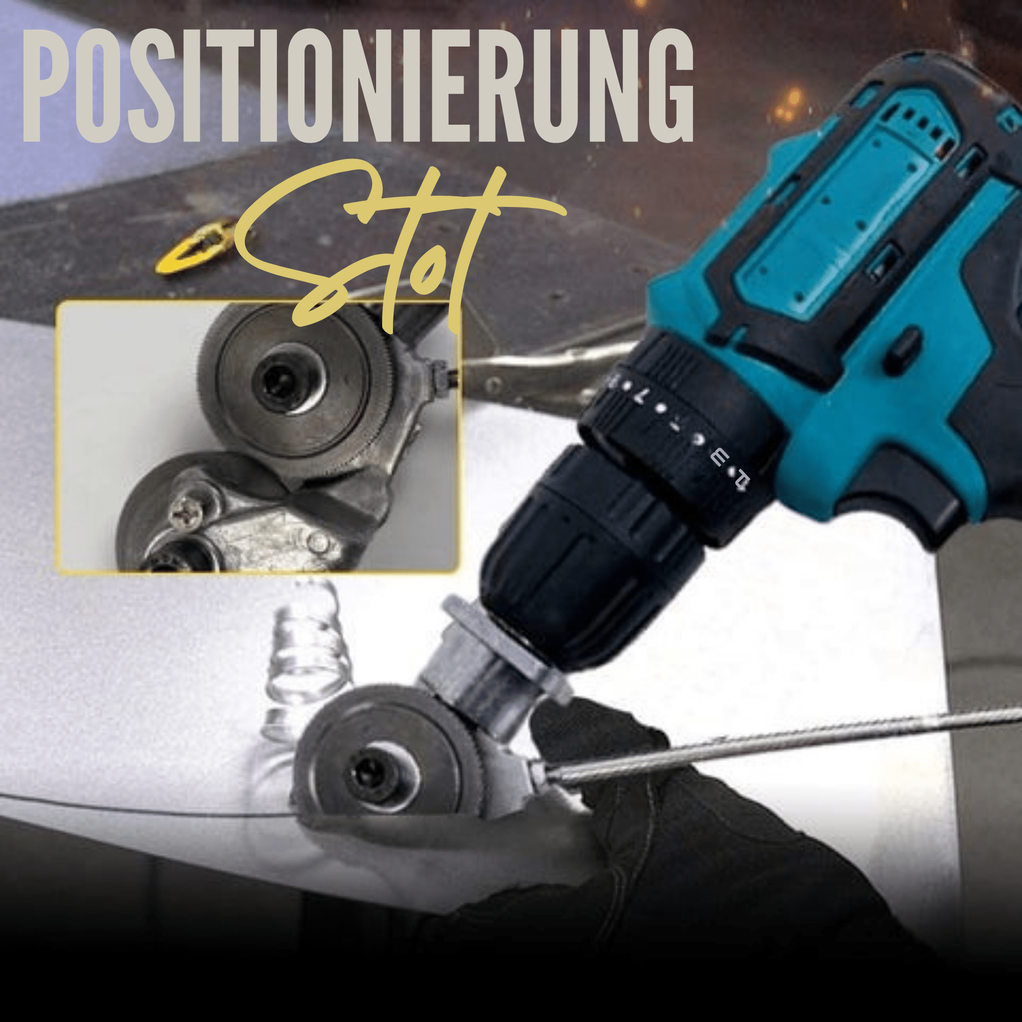 BohrBeißer™ / Metallschneidaufsatz für elektrische Bohrmaschinen - Sopheria