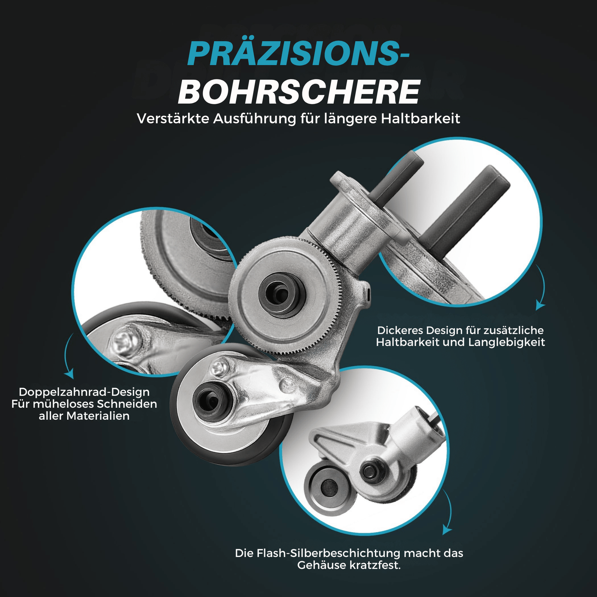BohrBeißer™ / Metallschneidaufsatz für elektrische Bohrmaschinen - Sopheria