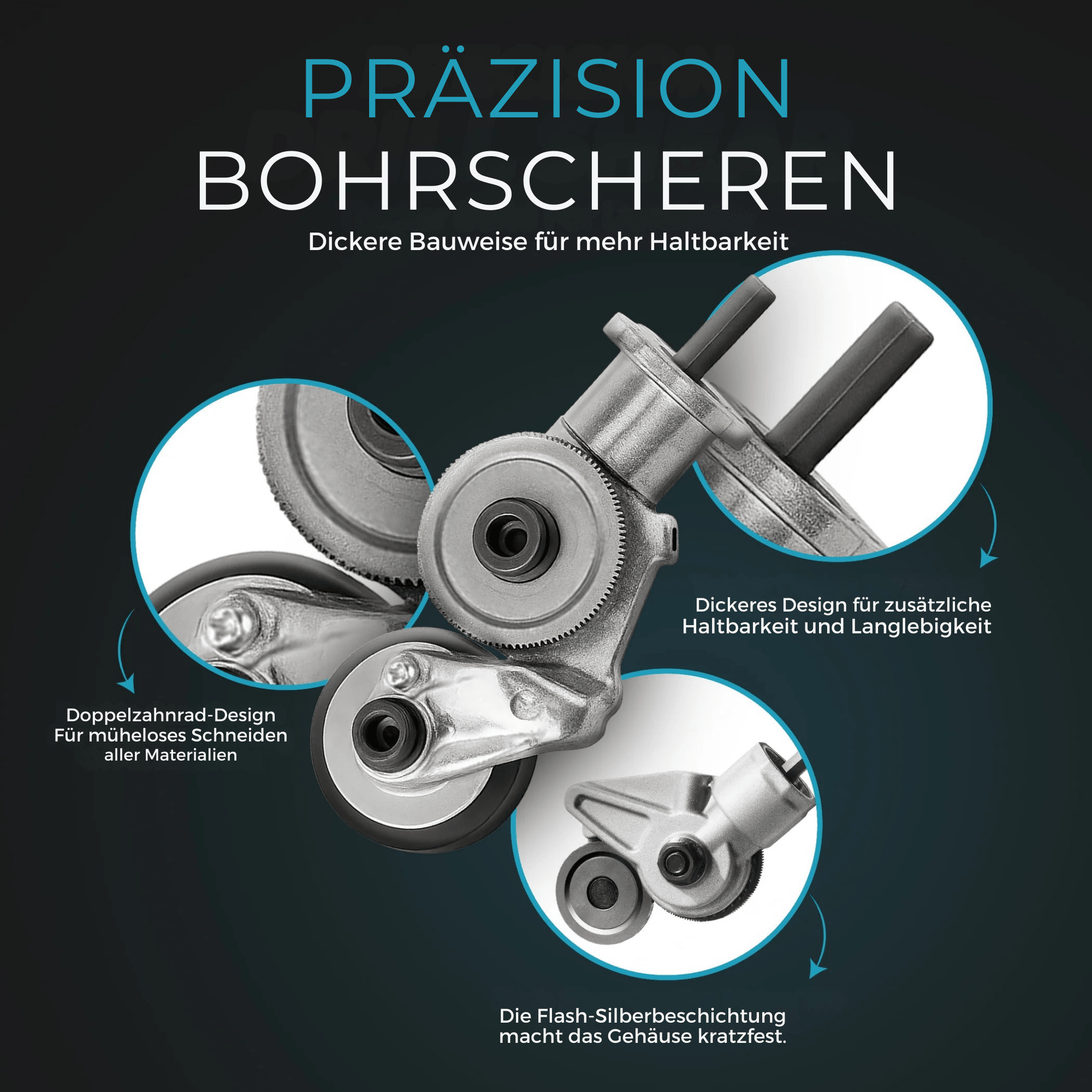 BohrBlech™ / Metallschneidaufsatz für elektrische Bohrmaschinen - Sopheria
