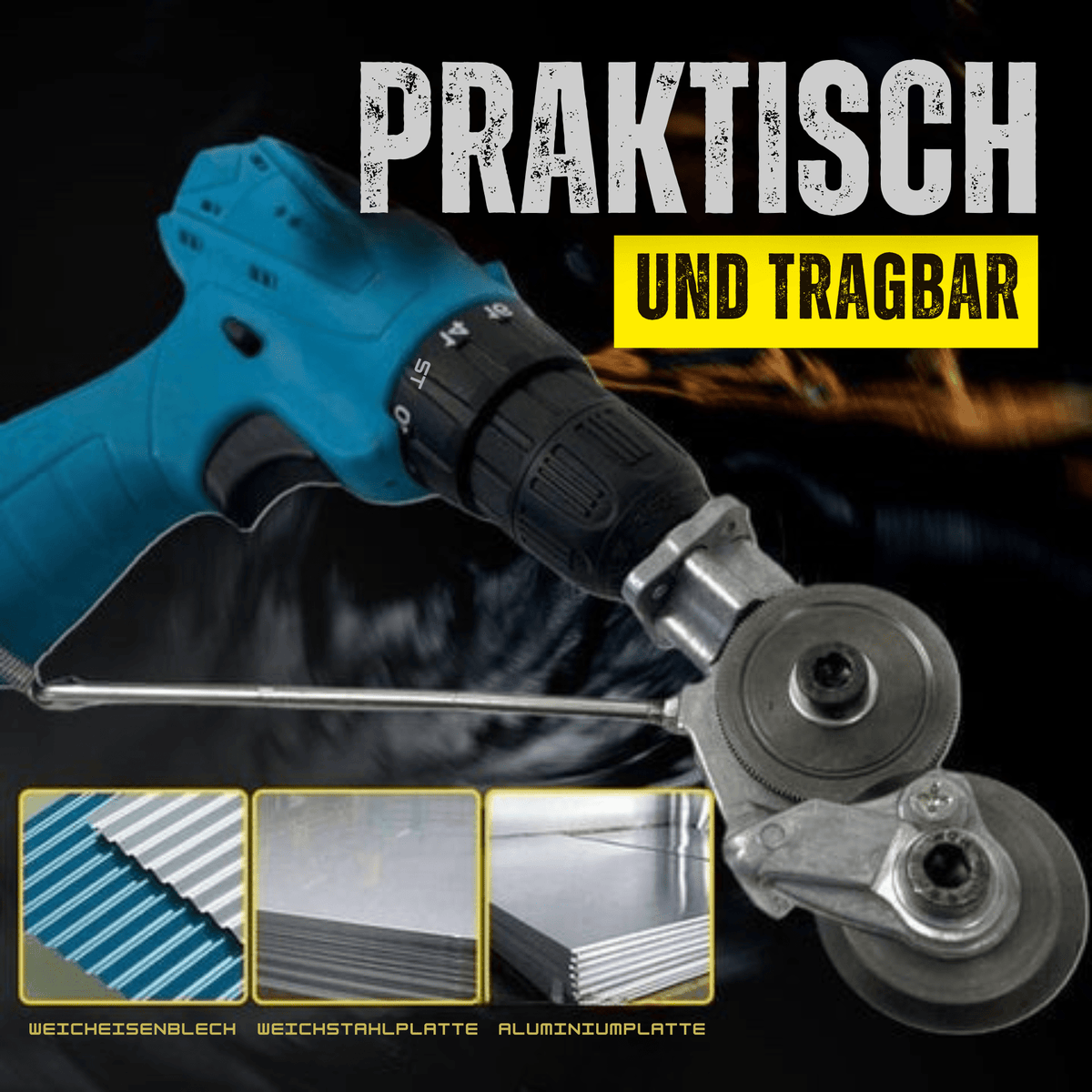 BohrSchneider – Metall Schneidaufsatz - Sopheria