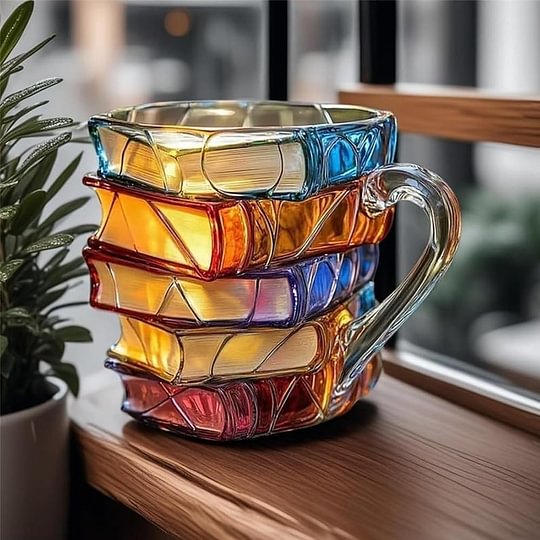 BuchBecher™ / Bemalte Buch-Tasse - Sopheria