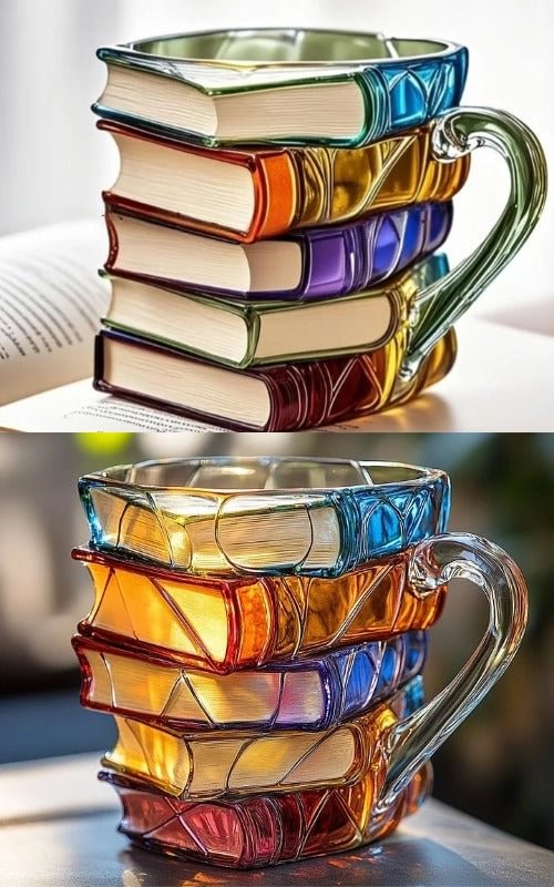 BuchBecher™ / Bemalte Buch-Tasse - Sopheria