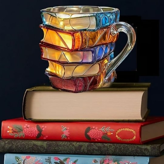BuchBecher™ / Bemalte Buch-Tasse - Sopheria
