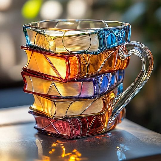 BuchBecher™ / Bemalte Buch-Tasse - Sopheria