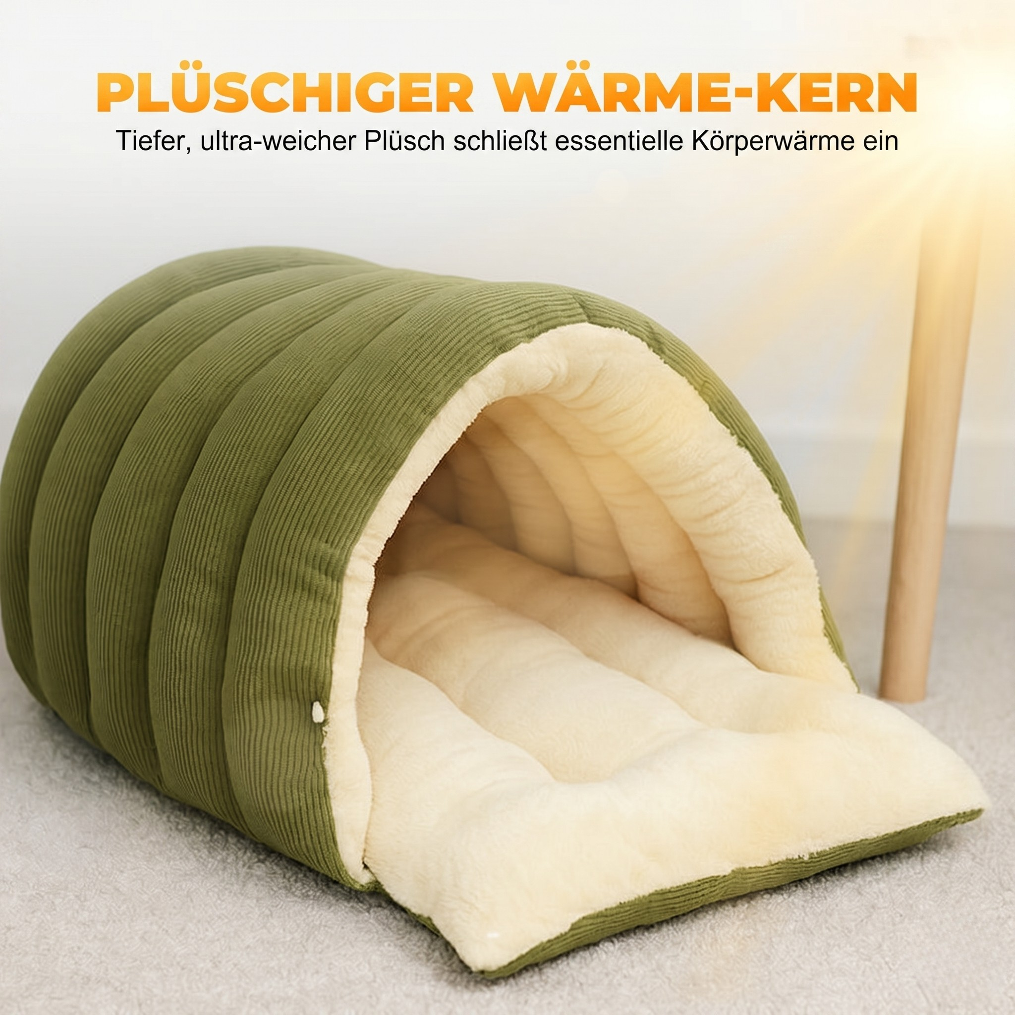 50% RABATT | Fellnest / Kuschelige Haustierhöhle Deluxe