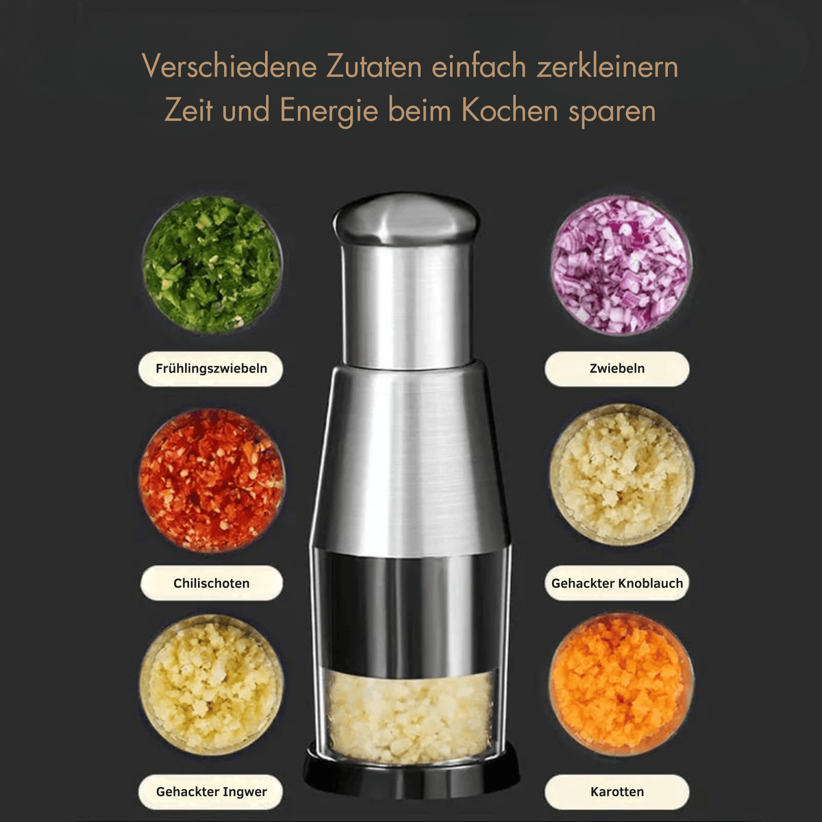 ChopChampion™ / Edelstahl Press Zerkleinerer - Sopheria
