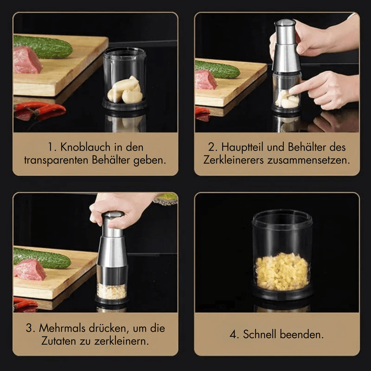 ChopChampion™ / Edelstahl Press Zerkleinerer - Sopheria