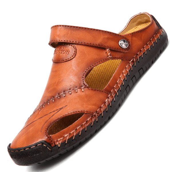 Chris | Orthopädische Ledersandalen - Sopheria
