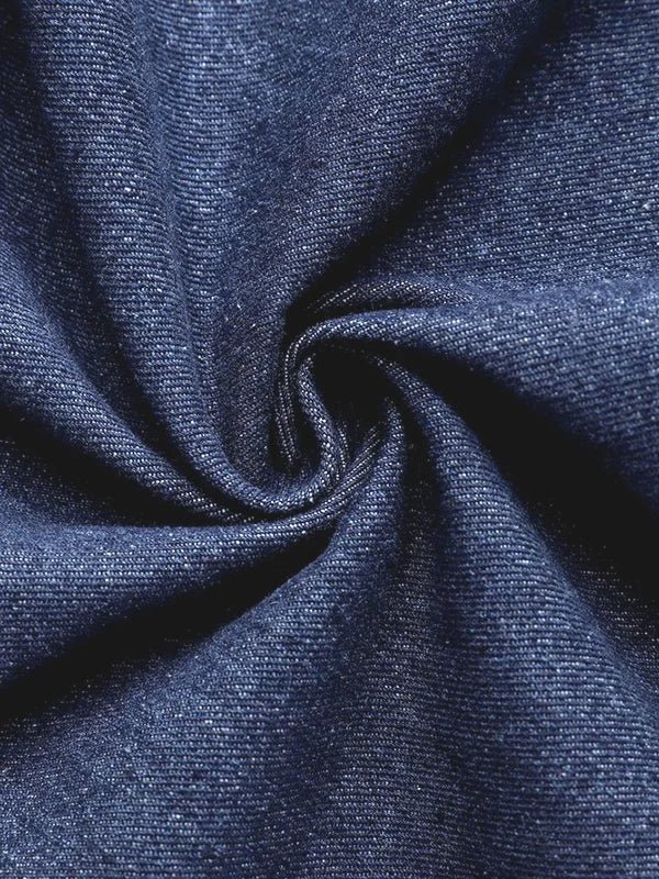 Christy™ | Puff-Denim-Bluse - Sopheria