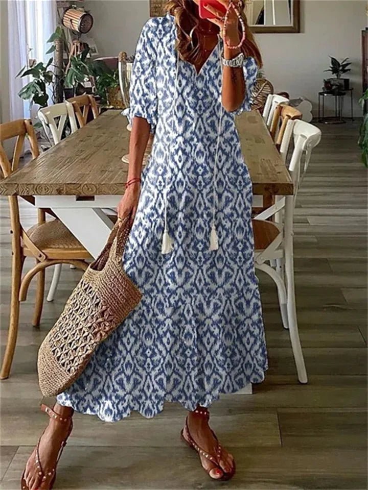 Clotilde | Leichtes, sommerliches Damen-Maxikleid - Sopheria