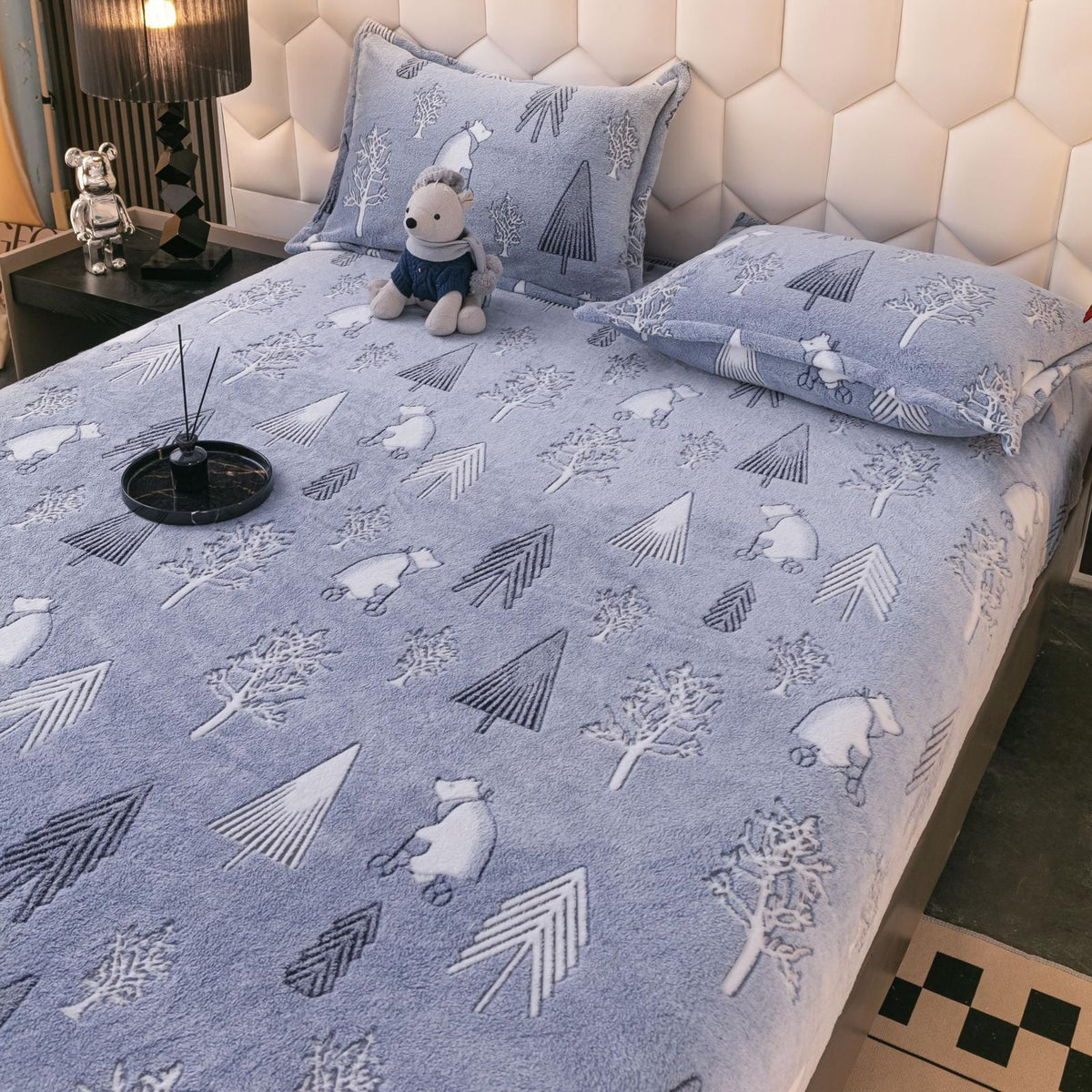 Cocolino-Bezug 2 mit Gummizug + 2 Kissenbezüge, Doppelbett - Sopheria