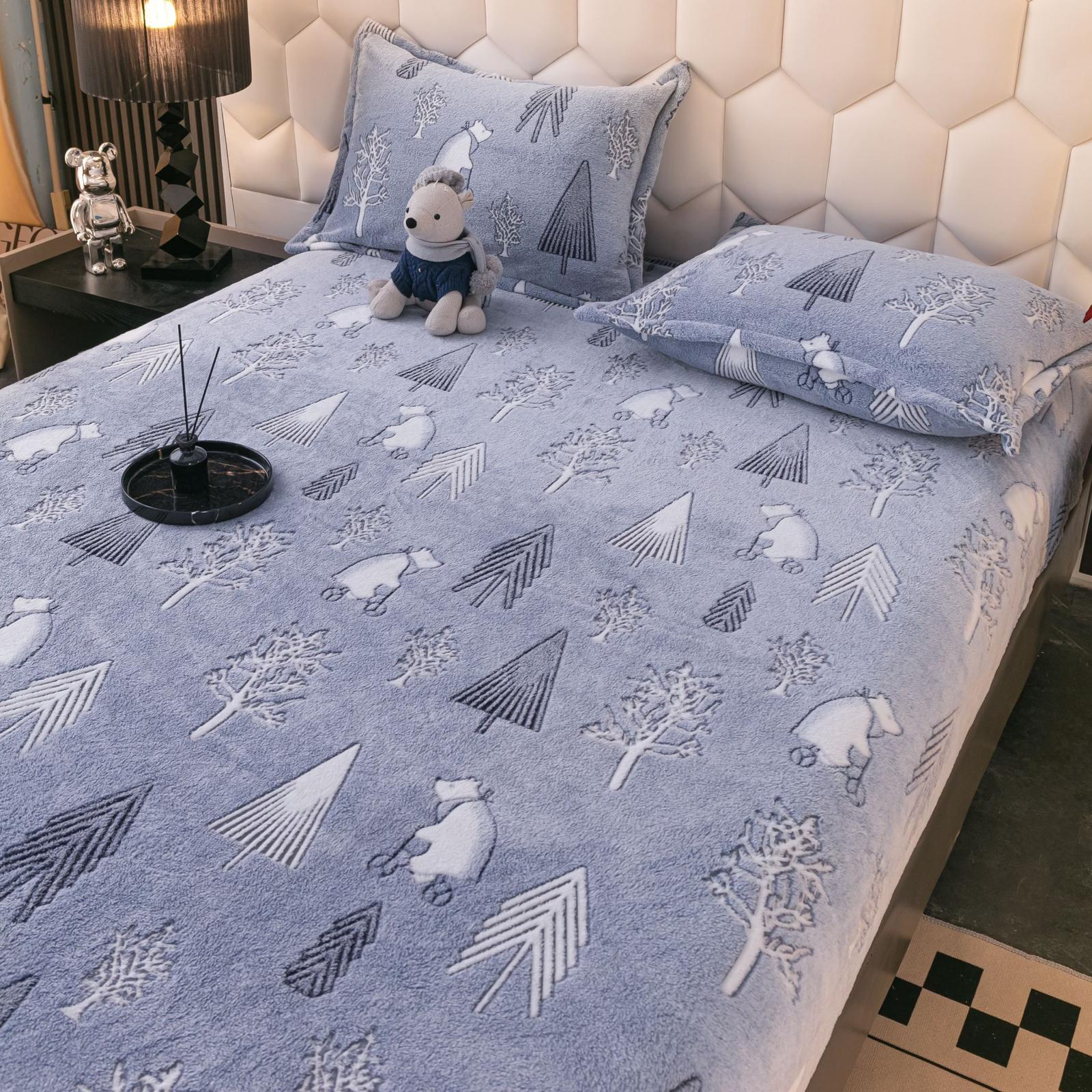 Cocolino-Bezug 2 mit Gummizug + 2 Kissenbezüge, Doppelbett - Sopheria
