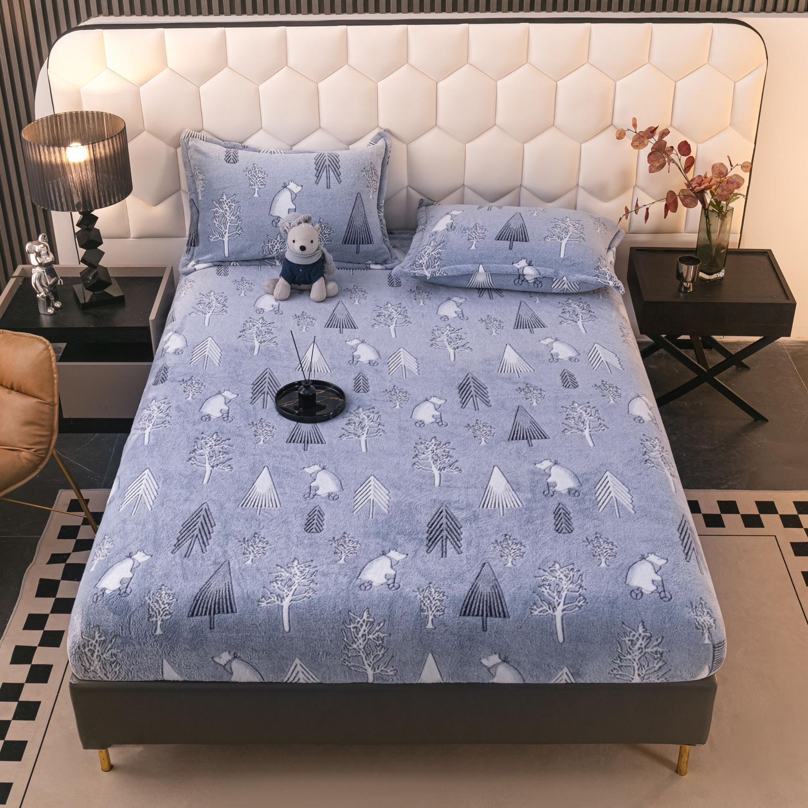 Cocolino-Bezug 2 mit Gummizug + 2 Kissenbezüge, Doppelbett - Sopheria