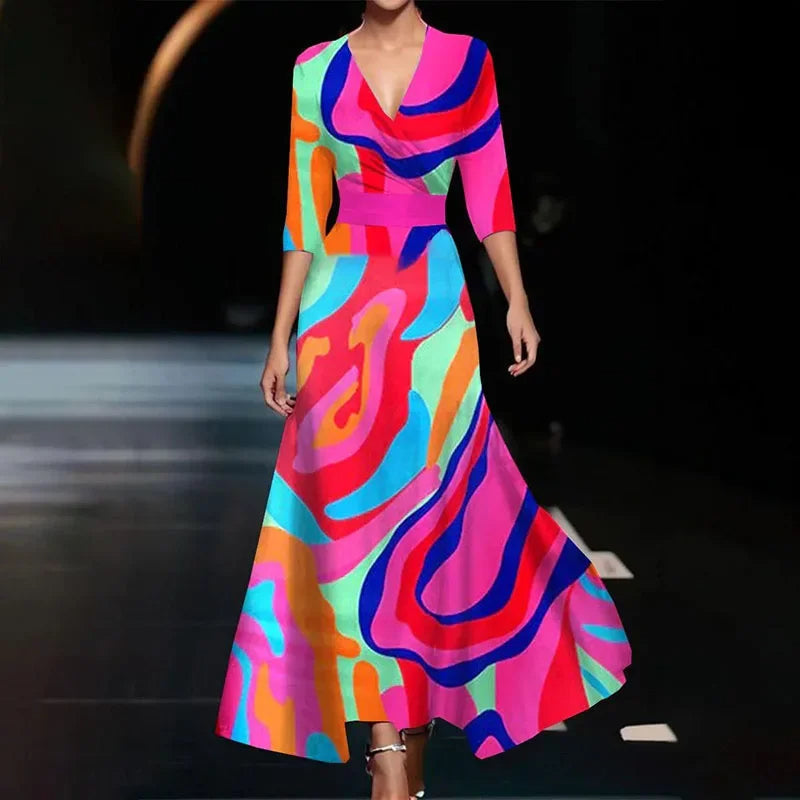Alma | Elegantes Damenkleid mit Ärmeln