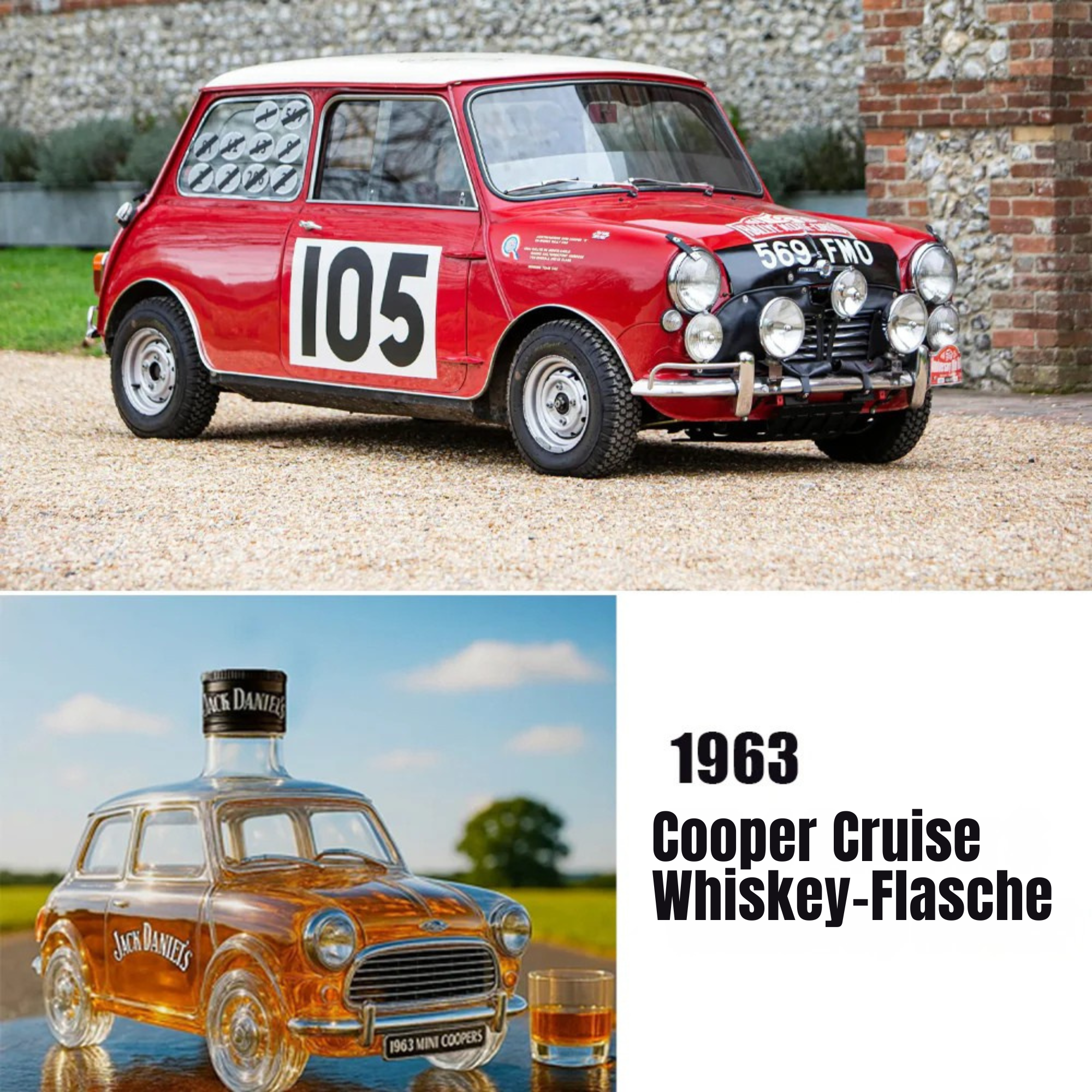 CooperCruise™ / 1963 Mini Cooper S Whiskyflasche - Sopheria