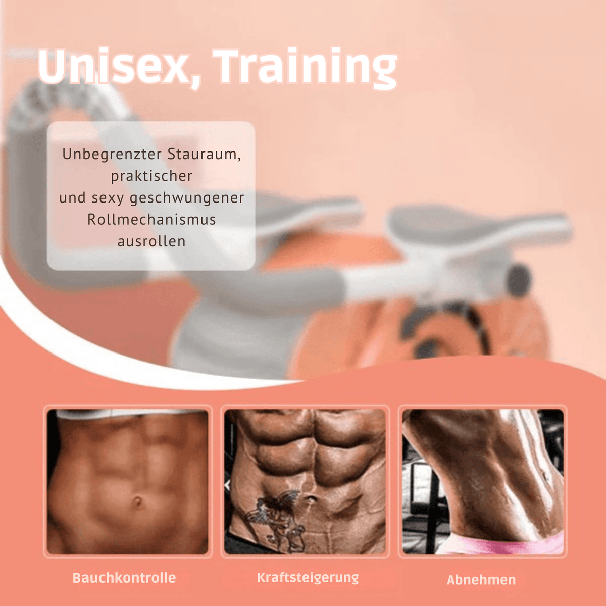 CoreKraft™ / Ellbogenstütze mit Rebound-Funktion und Bauchmuskelrad (inkl. kostenloser Yogamatte) - Sopheria