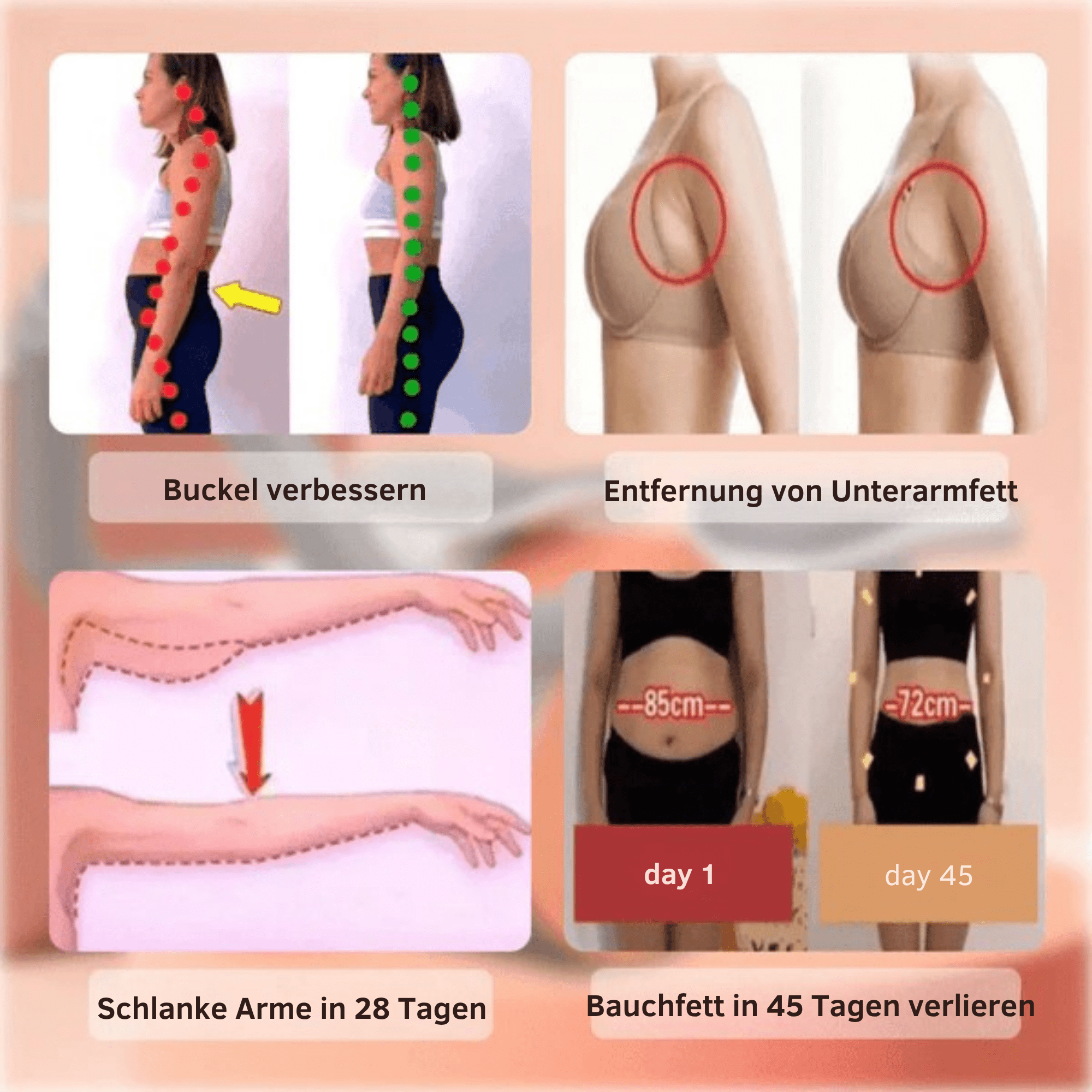 CoreKraft™ / Ellbogenstütze mit Rebound-Funktion und Bauchmuskelrad (inkl. kostenloser Yogamatte) - Sopheria