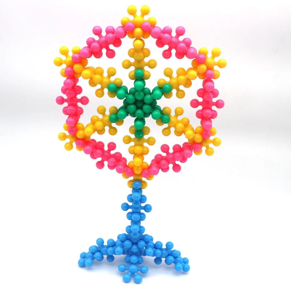 Creativo - Montessori Schneeflocken Steckbausteine - Sopheria