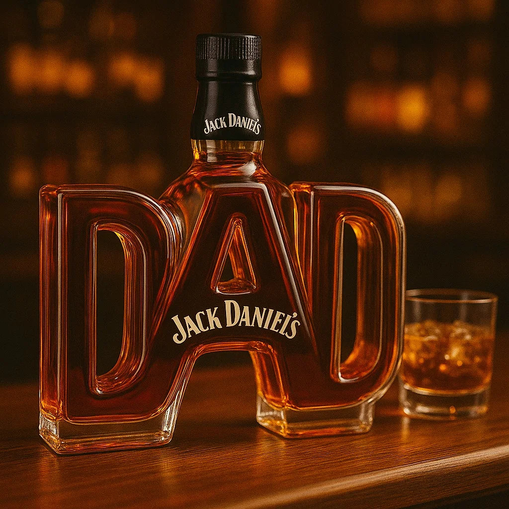 PapaPrunk™ / Kristallklare Whiskeyflasche Als Edles Geschenk Für Väter