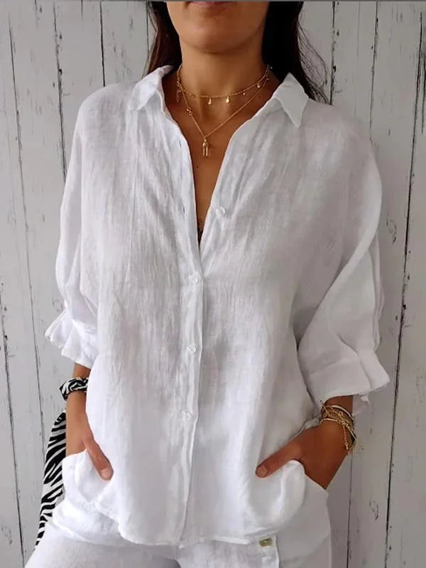 Madison – Zeitlos elegante Bluse mit Knopfleiste