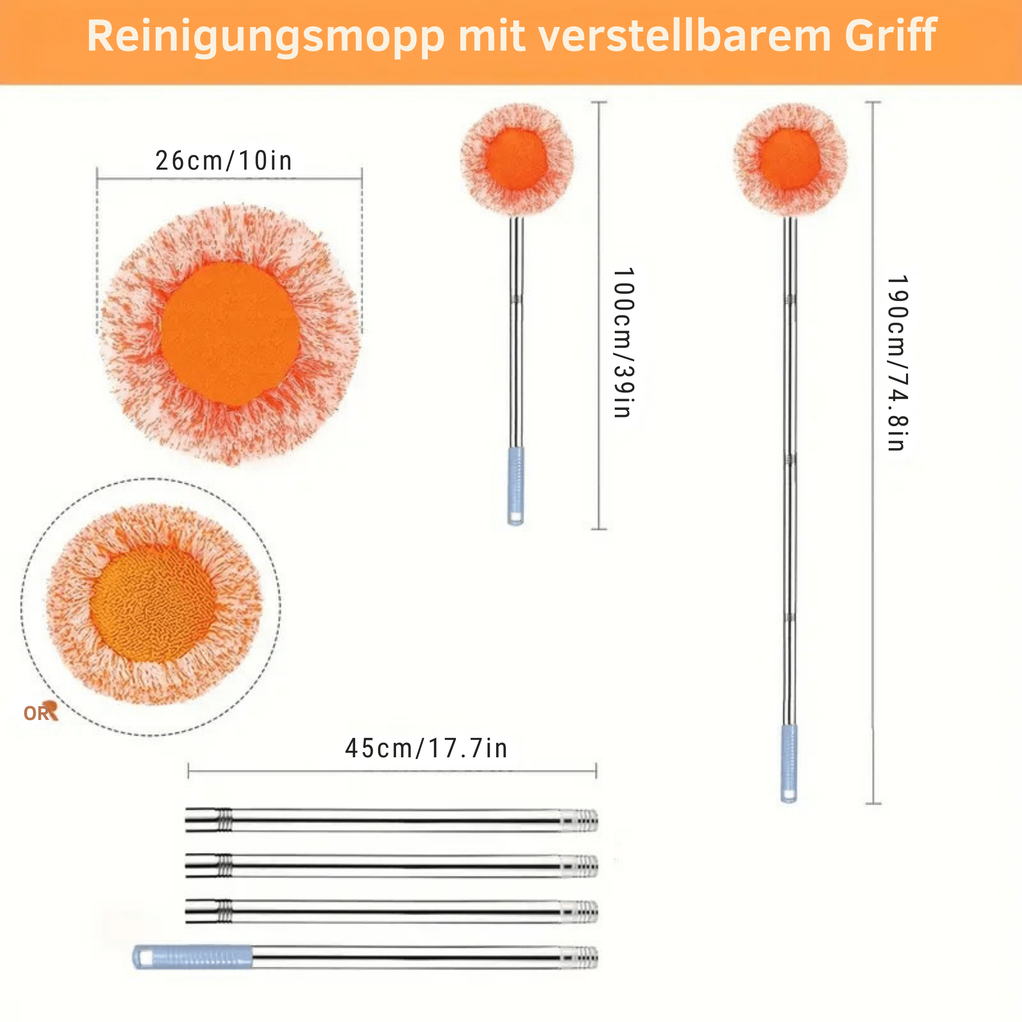 DehnDuster™ / Der Mopp, der dort reinigt, wo andere versagen - Sopheria