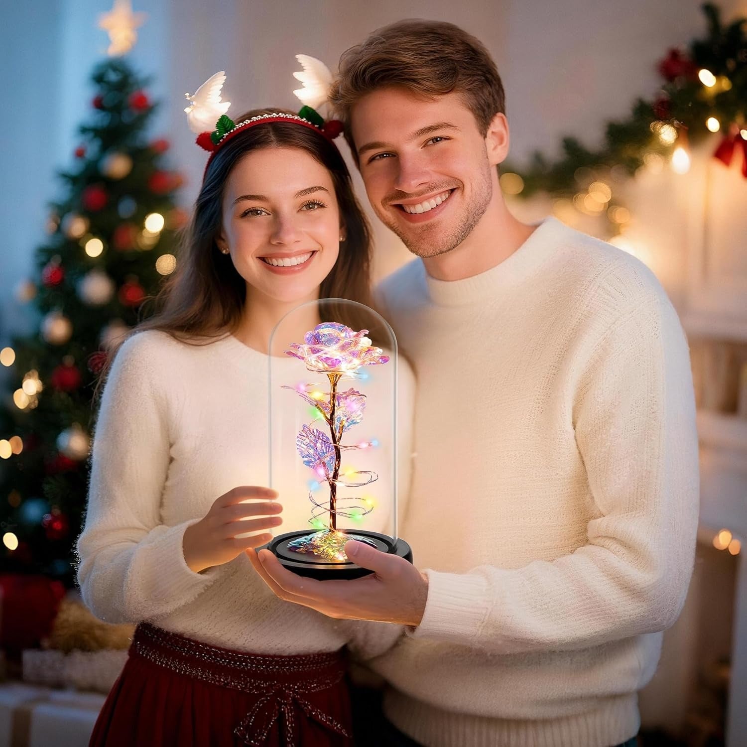 Die ewige Rose - ein Geschenk, das immer leuchtet - Rote Rose - Sopheria