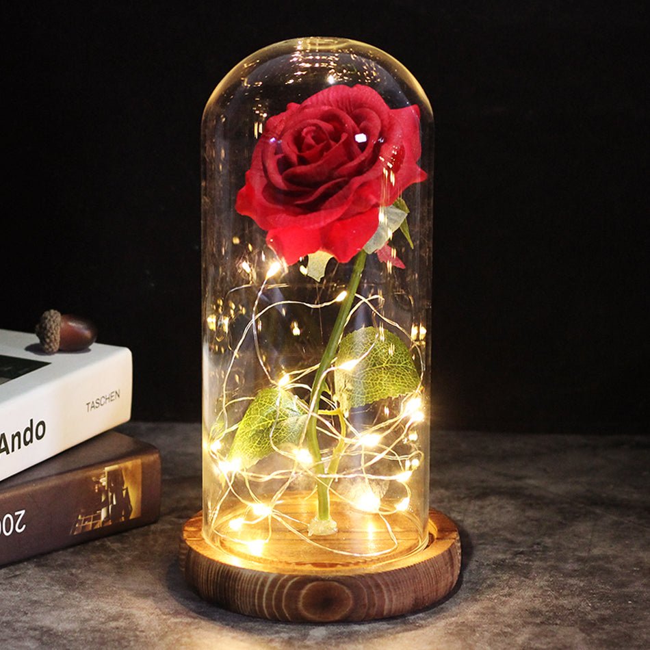 Die ewige Rose - ein Geschenk, das immer leuchtet - Rote Rose - Sopheria