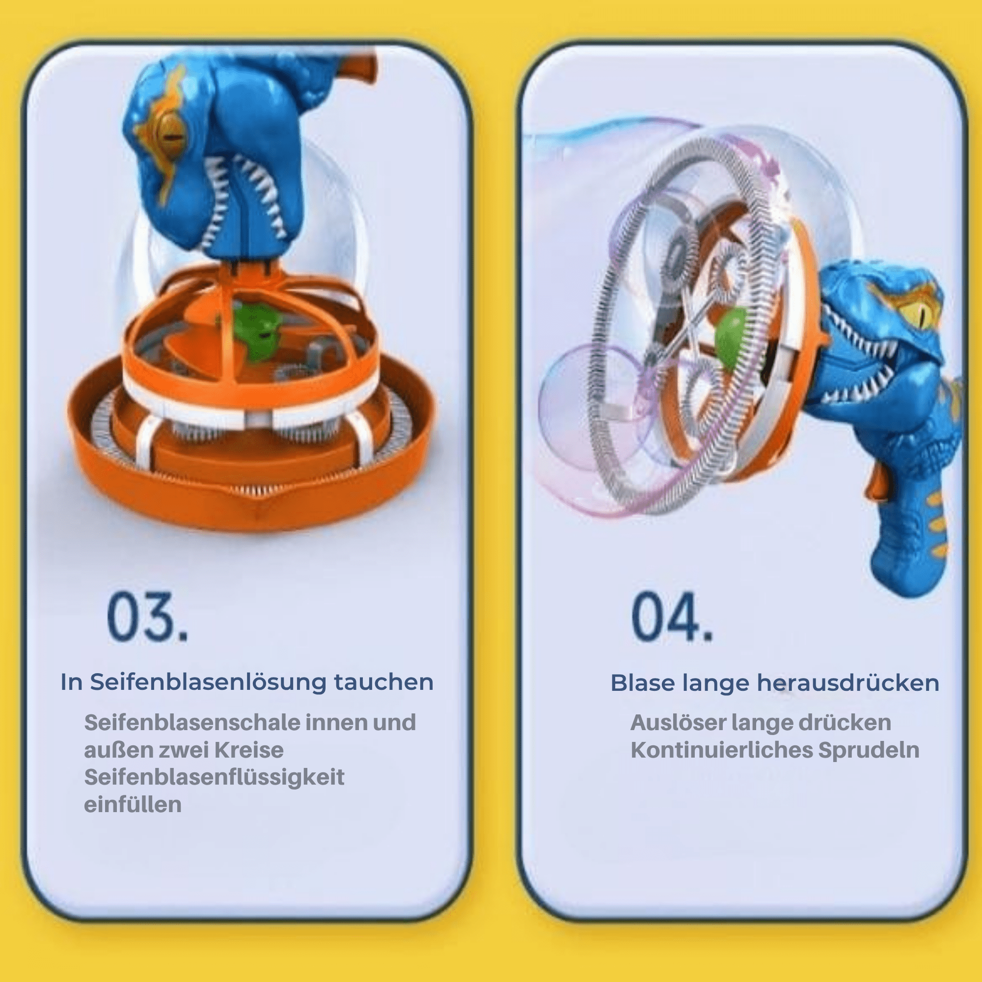 DinoBlitz™ / Tragbarer Dinosaurier-Seifenblasenblaster - Sopheria