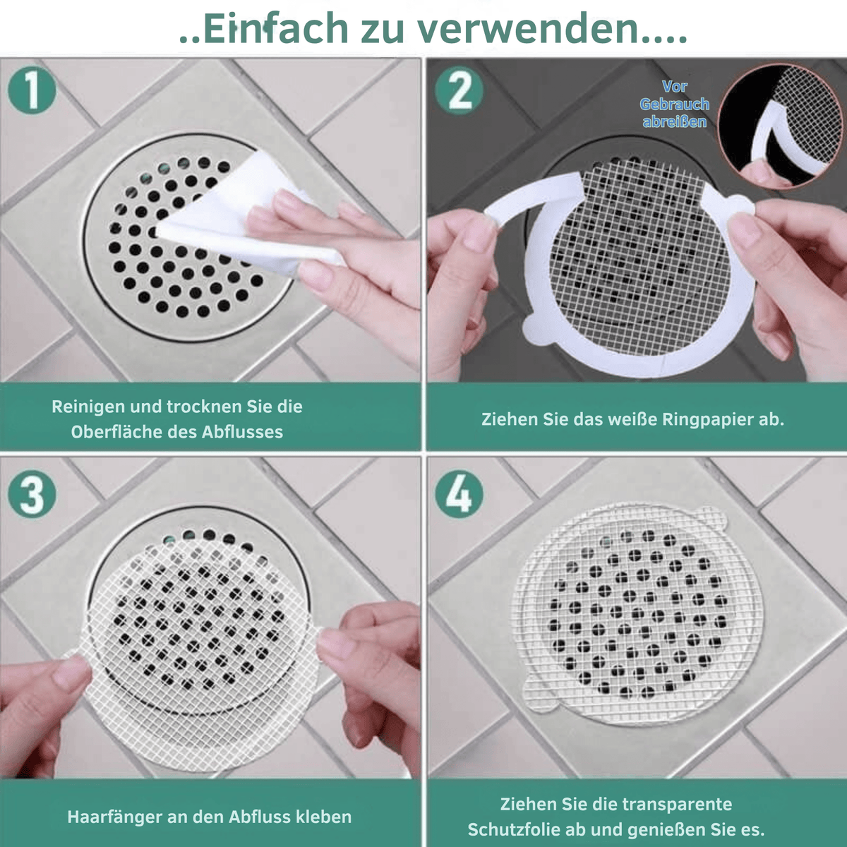 DrainHeld™ / Einweg-Bodenablaufaufkleber - Sopheria