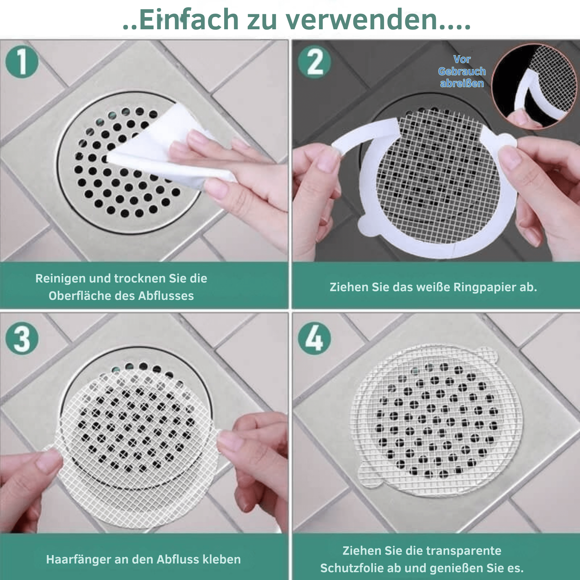 DrainHeld™ / Einweg-Bodenablaufaufkleber - Sopheria