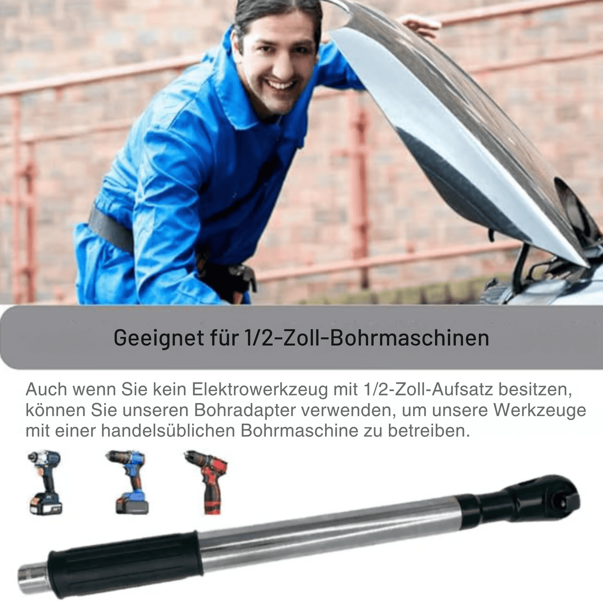 DrehKraft – 1/2 Zoll Drehmoment Verlängerung - Sopheria