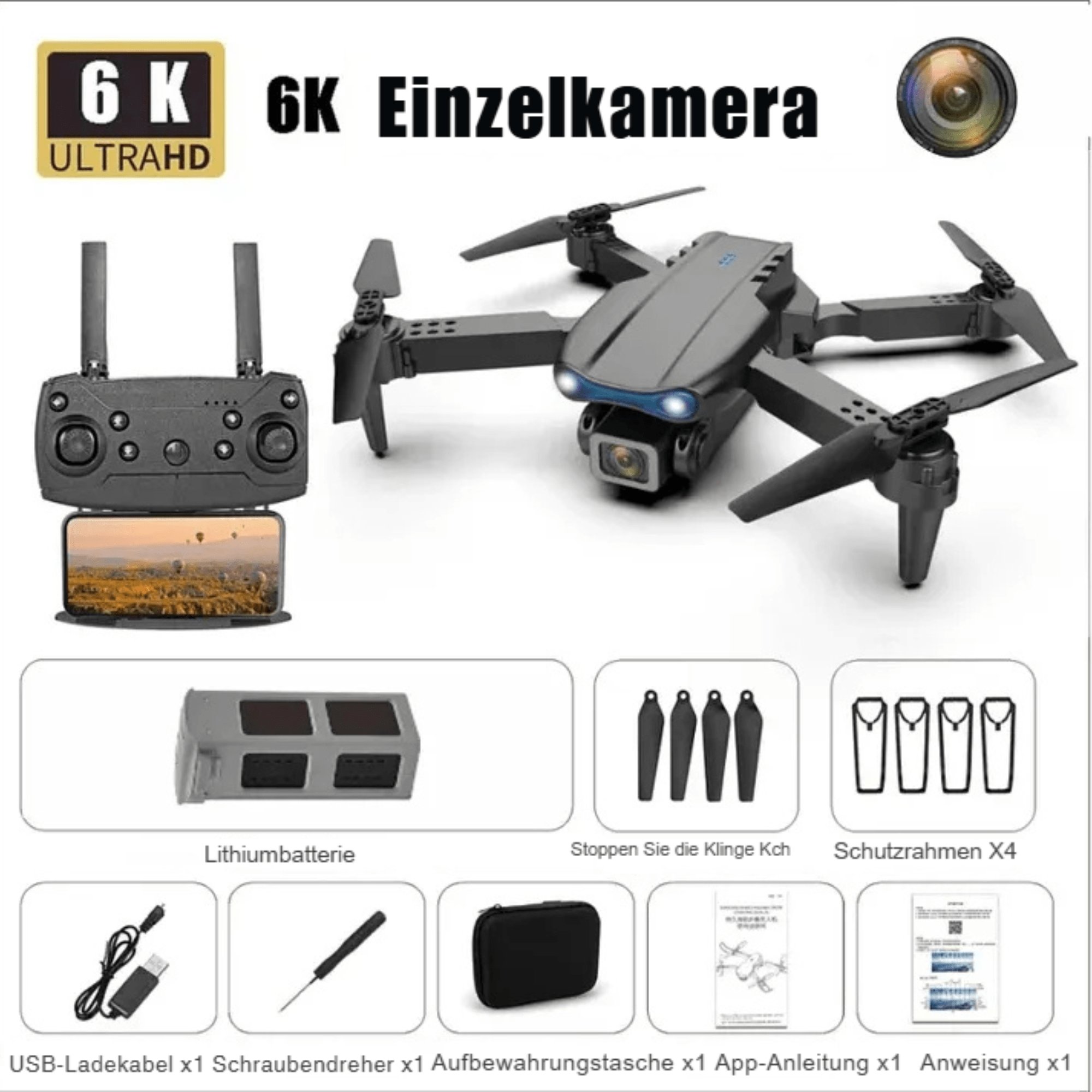 DrohnenDream™ / Professional 4K Drone With Obstacle Avoidance - Sopheria