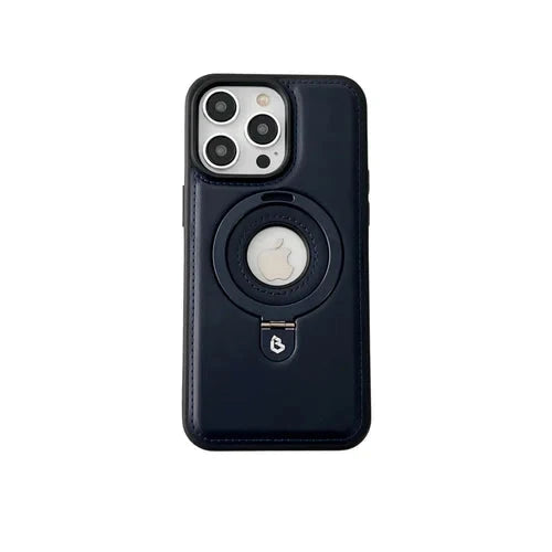 LederLuxus / Superluxuriöse iPhone-Lederhülle mit unsichtbarem Ständer