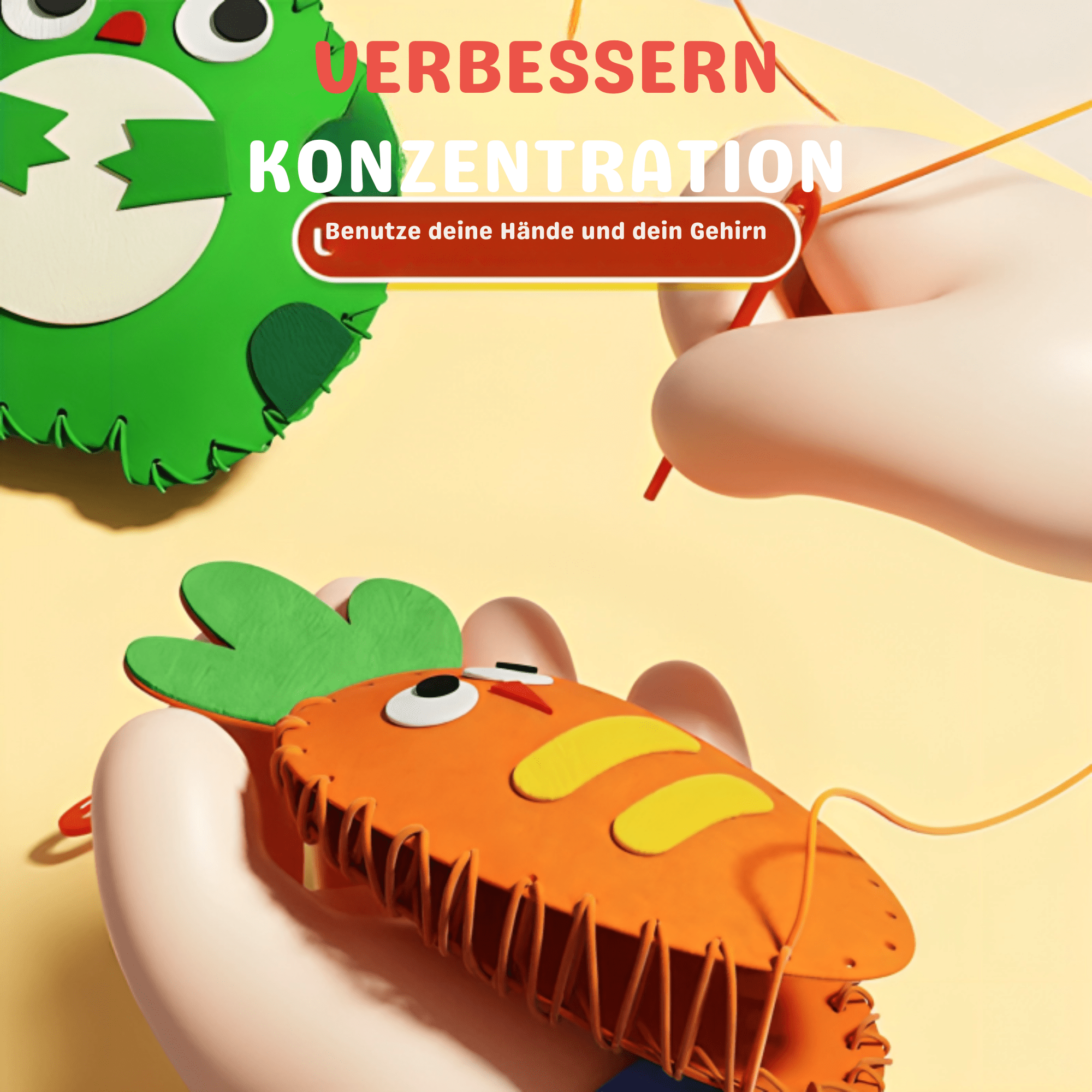 FadenFreund™ / Einfaches DIY-Nähset Für Kinder - Sopheria