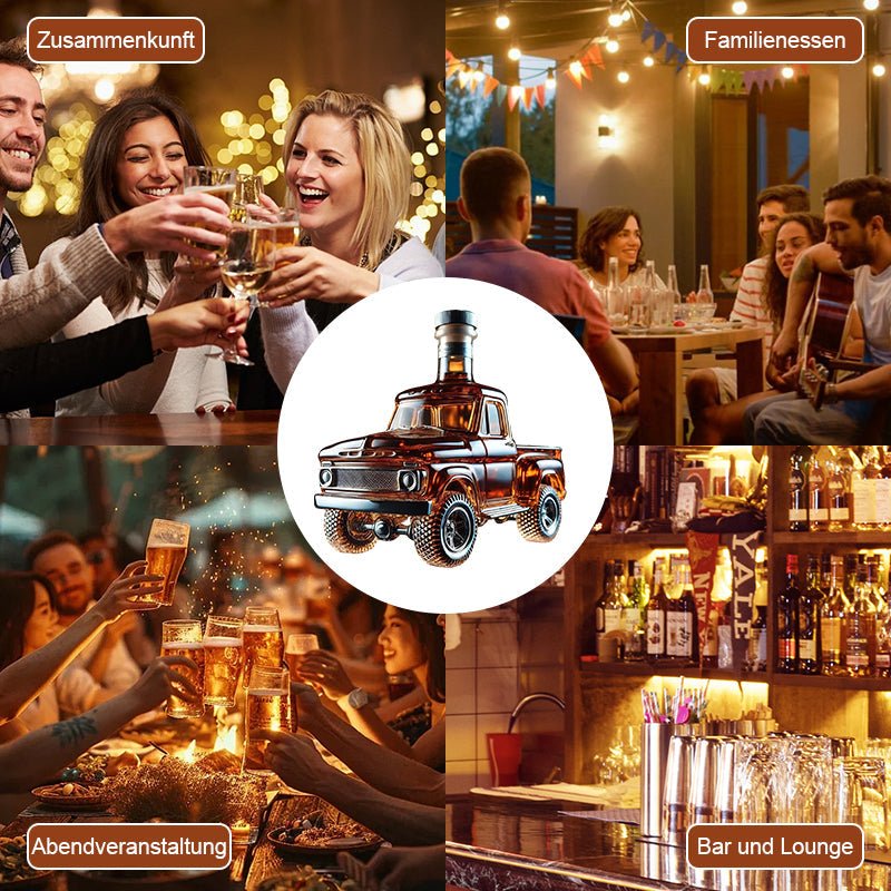 FahrerFlasche™ / Whiskeyflasche im Retro-Auto-Design - Sopheria