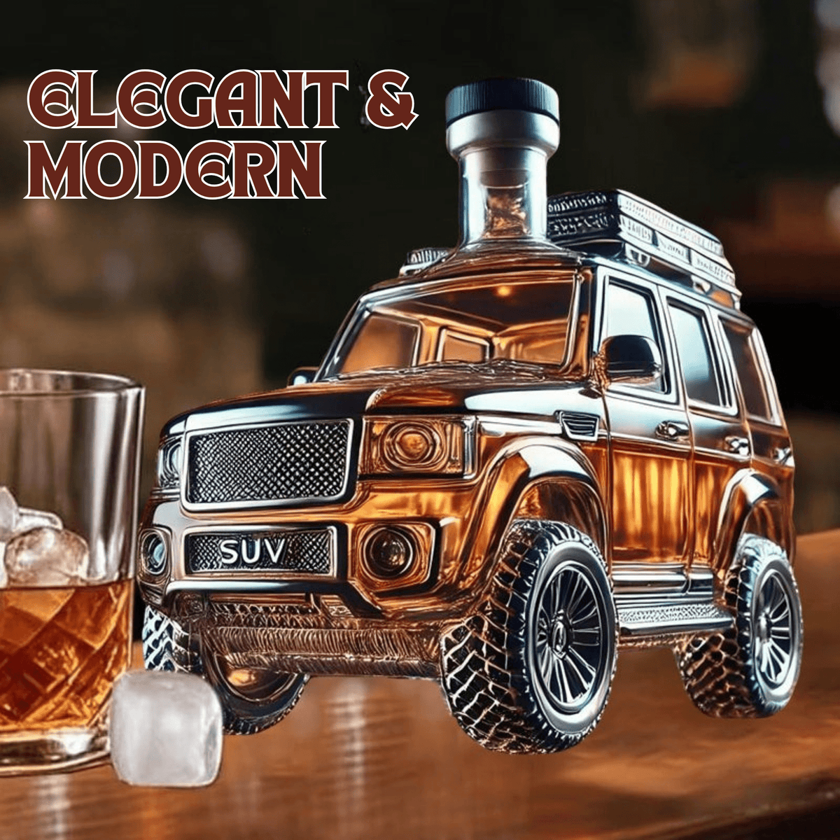FahrerFlasche™ / Whiskeyflasche im Retro-Auto-Design - Sopheria