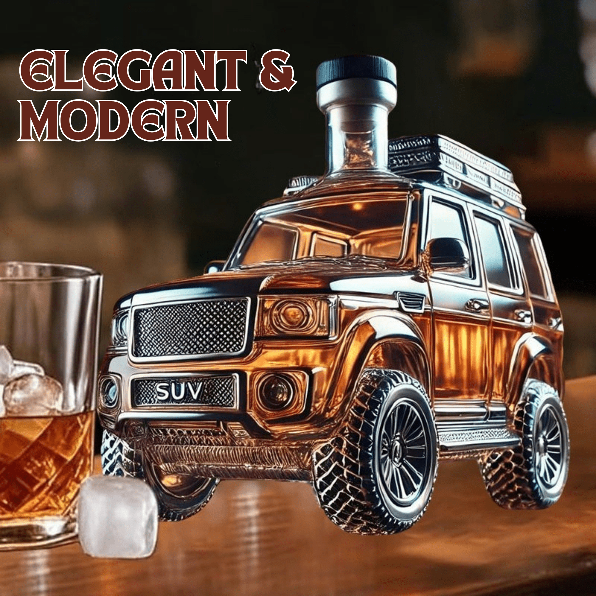 FahrerFlasche™ / Whiskeyflasche im Retro-Auto-Design - Sopheria