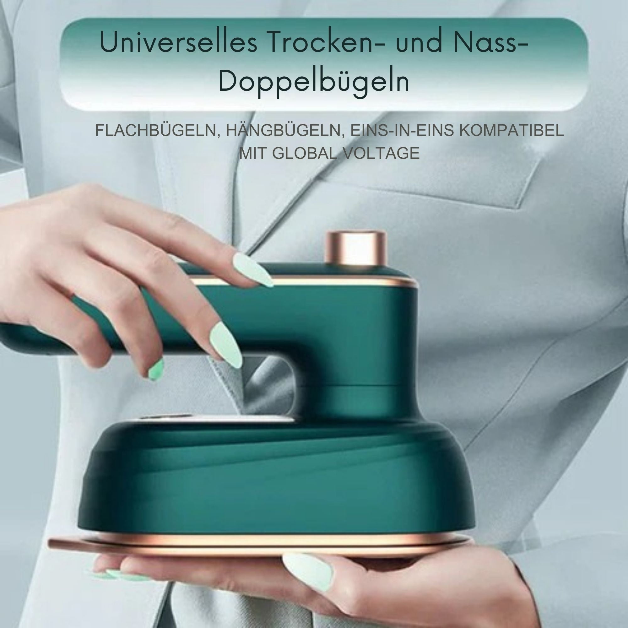 FaltenFrei™ / Kompaktes 2-in-1 Mini Dampfbügeleisen - Sopheria