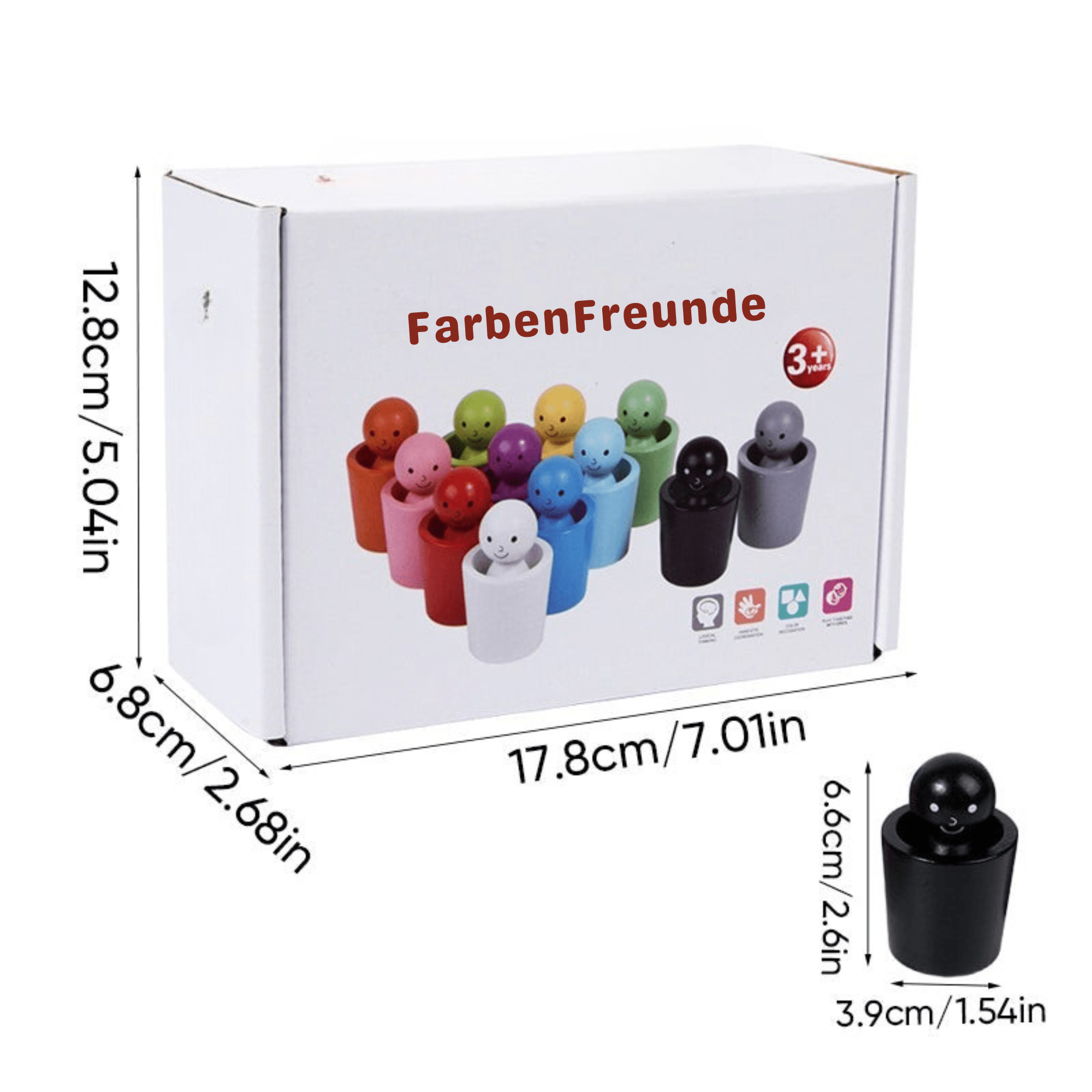 FarbenFreunde™ / Becherstapel- Und Farbsortierspiel - Sopheria