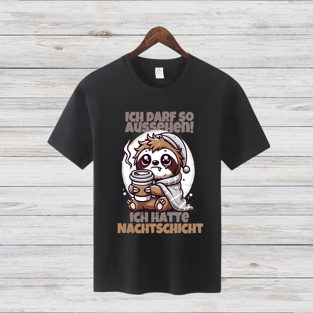 Faules Faultier | Lustiges Nachtshirt | Humorvolles Winterdesign | Statement Shirt für Frauen - Sopheria