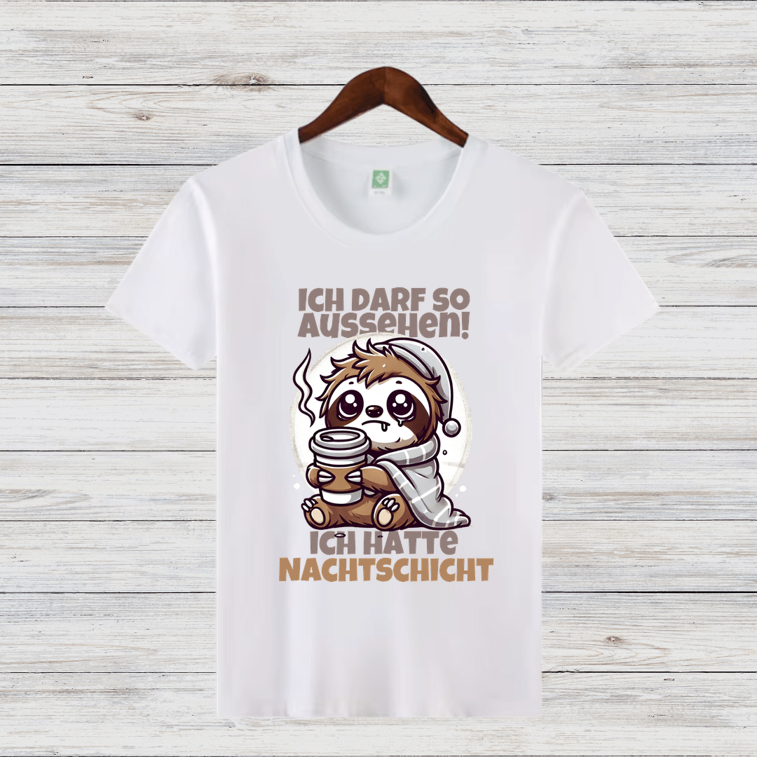Faules Faultier | Lustiges Nachtshirt | Humorvolles Winterdesign | Statement Shirt für Frauen - Sopheria