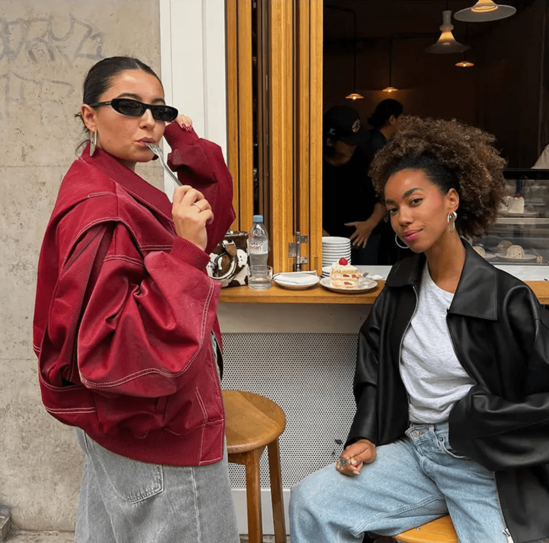 Faye™ – Übergroße Lederjacke - Sopheria