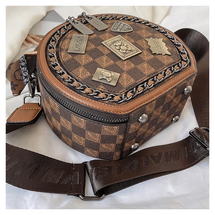 BärLuxe – Leder Umhängetasche mit Vintage Stil