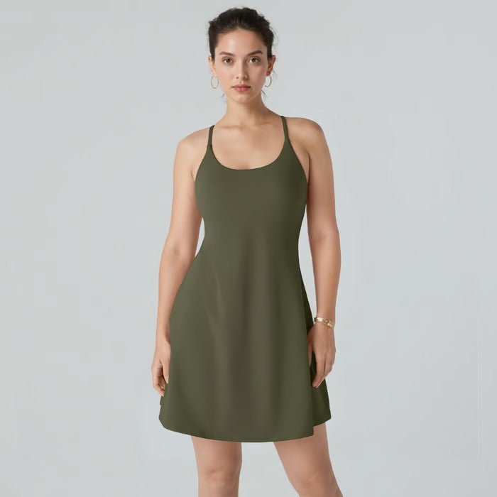 FitFinesse™ / Rückenfreies Fitnesskleid für mühelosen Stil und optimalen Halt - Sopheria